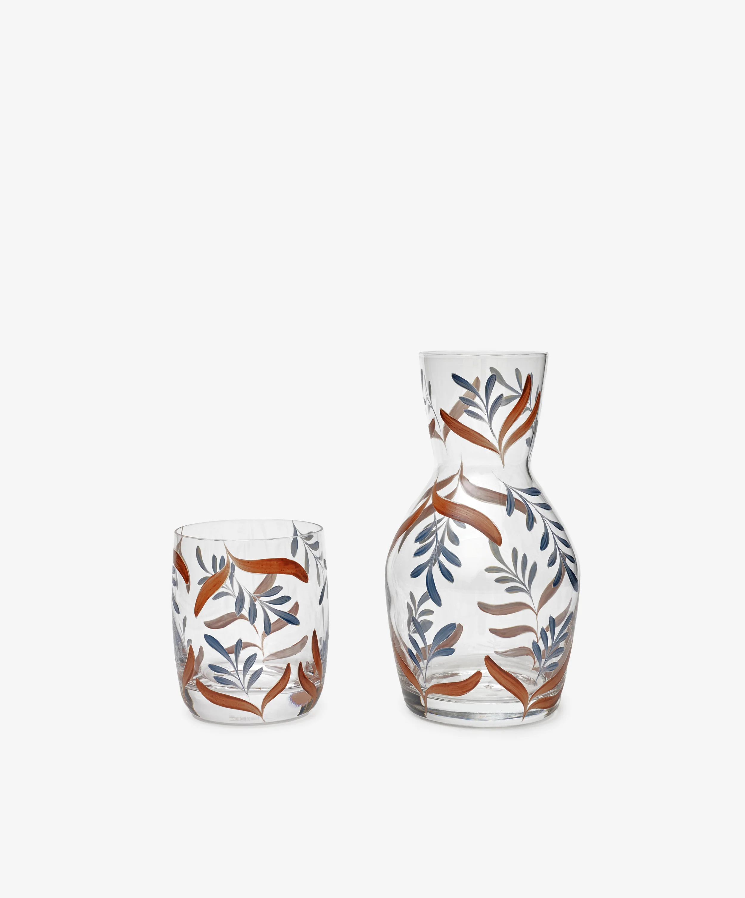 Botanical Bedside Carafe and Glass Set