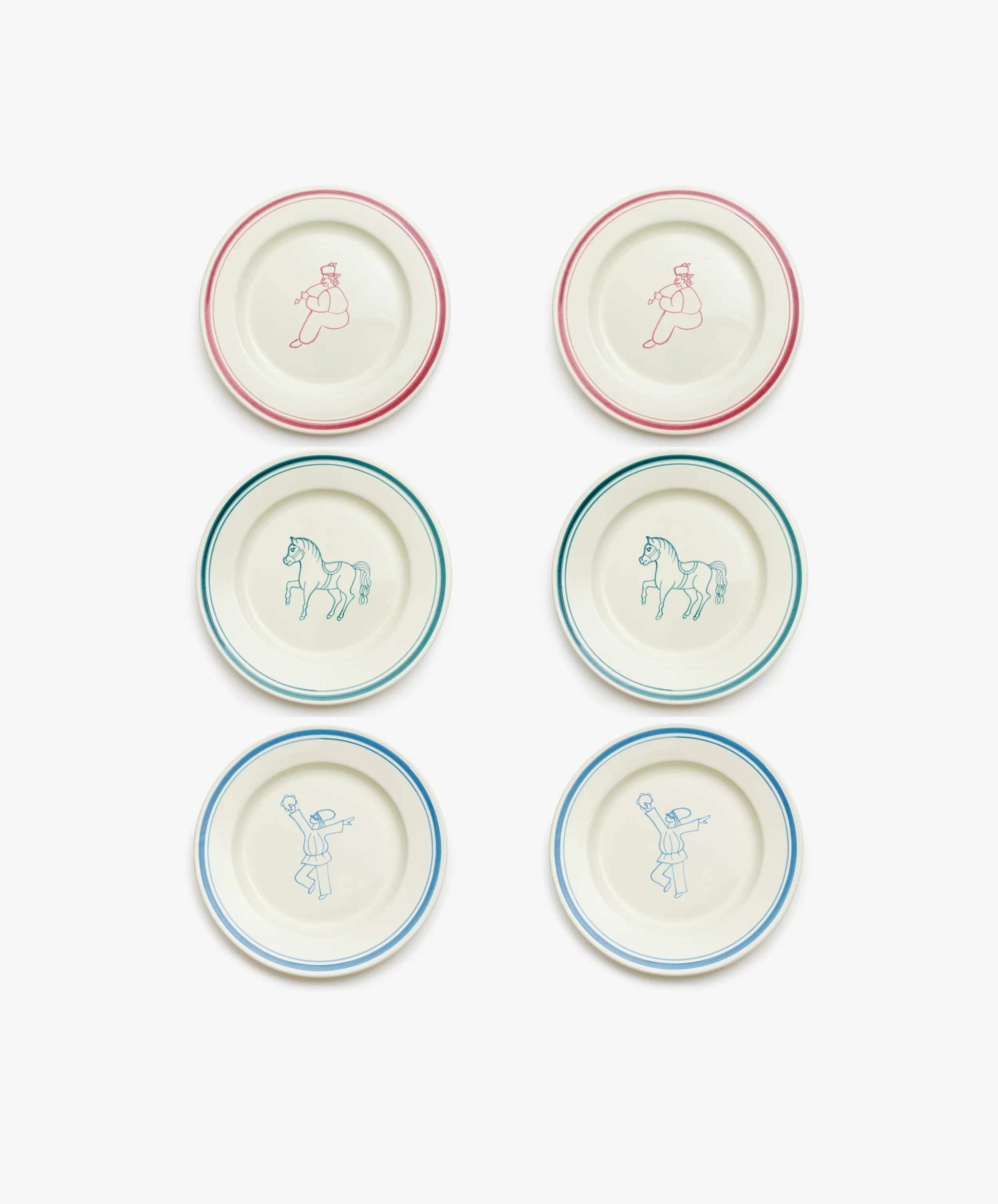 Folk Dinner Plate, Farmer - Image 4