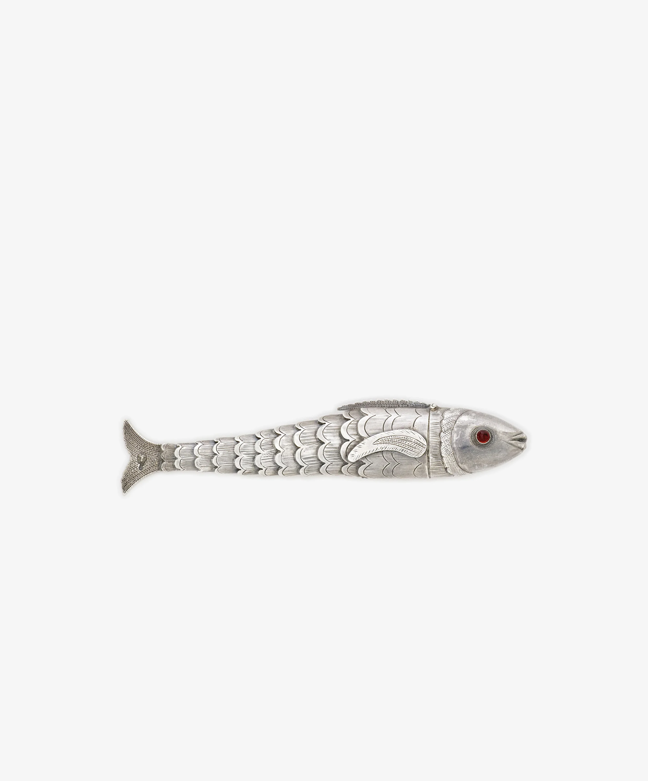 Vintage Silver Articulating Fish