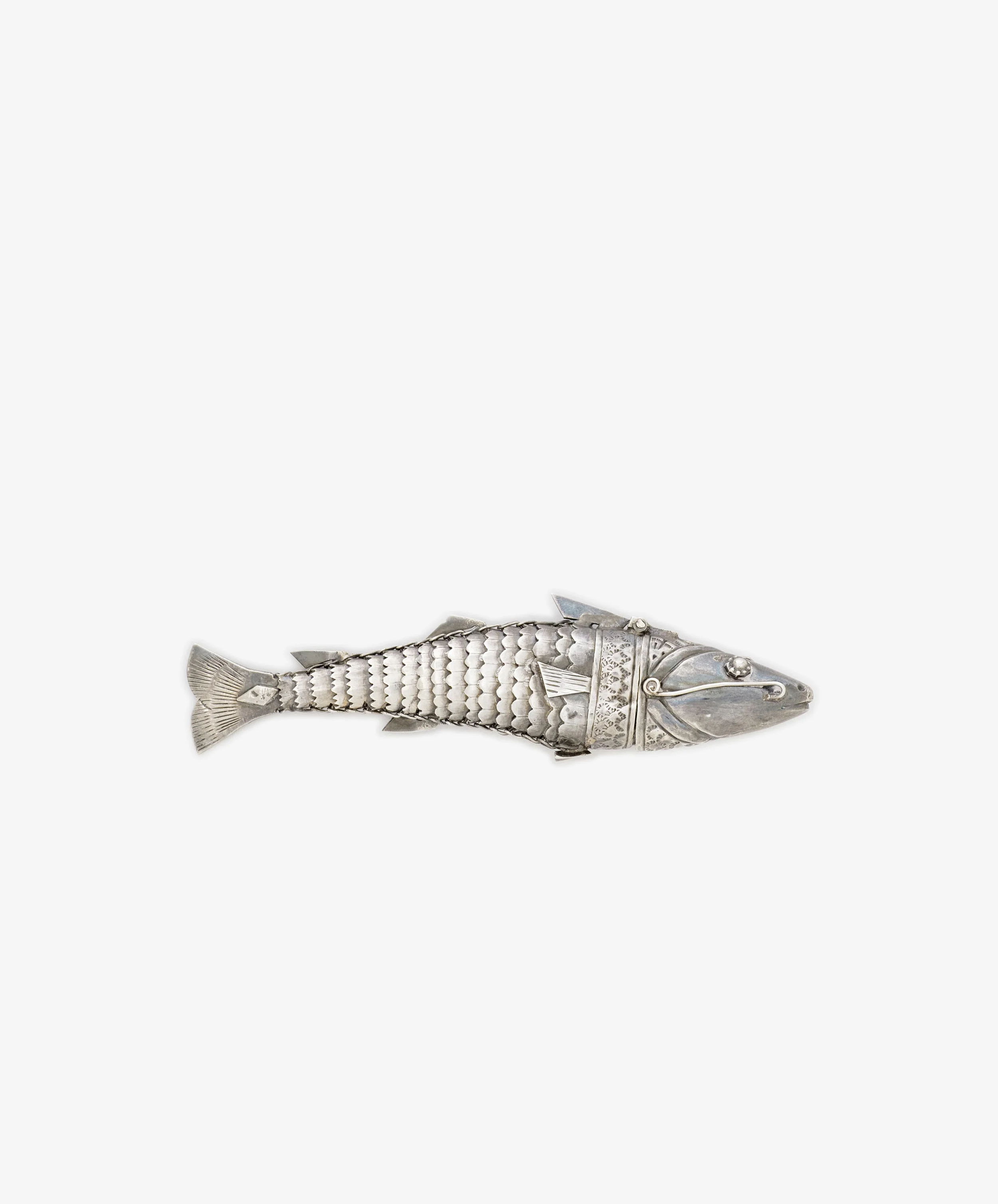 Vintage Silver Articulating Fish